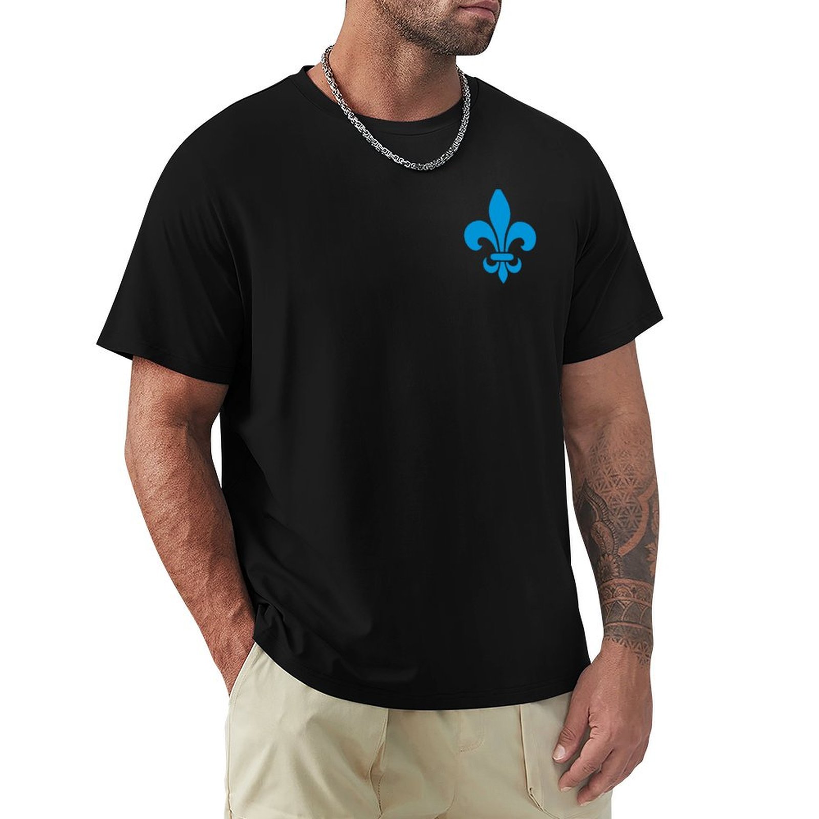 Printing Qc - Quebec France blue fleur de lys