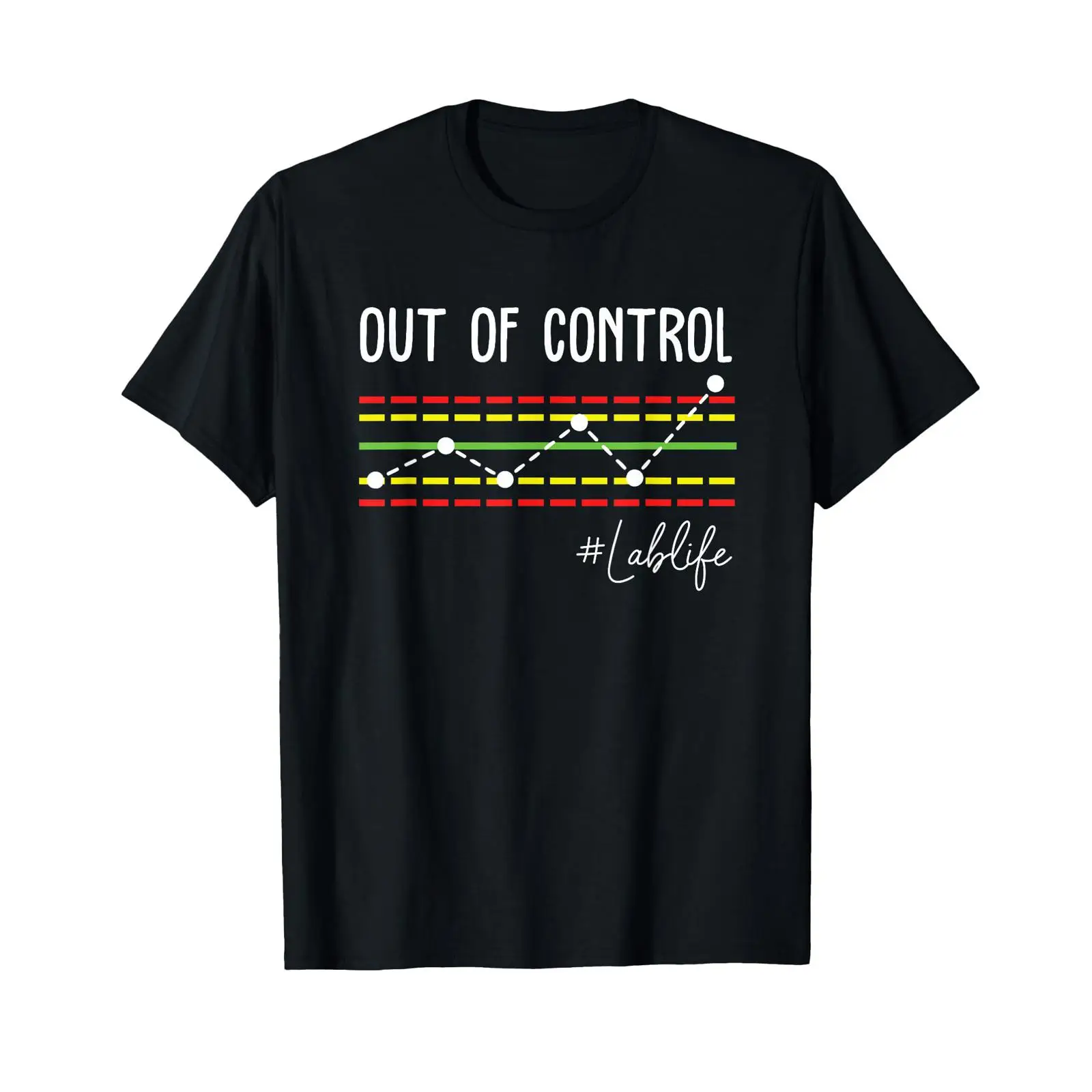 Printing Qc - เสื้อยืดลายวิทยาศาสตร์ นักเคมี คนรักห้องปฏิบัติการ เทคนิค QC แผนภูมิควบคุมคุณภาพ