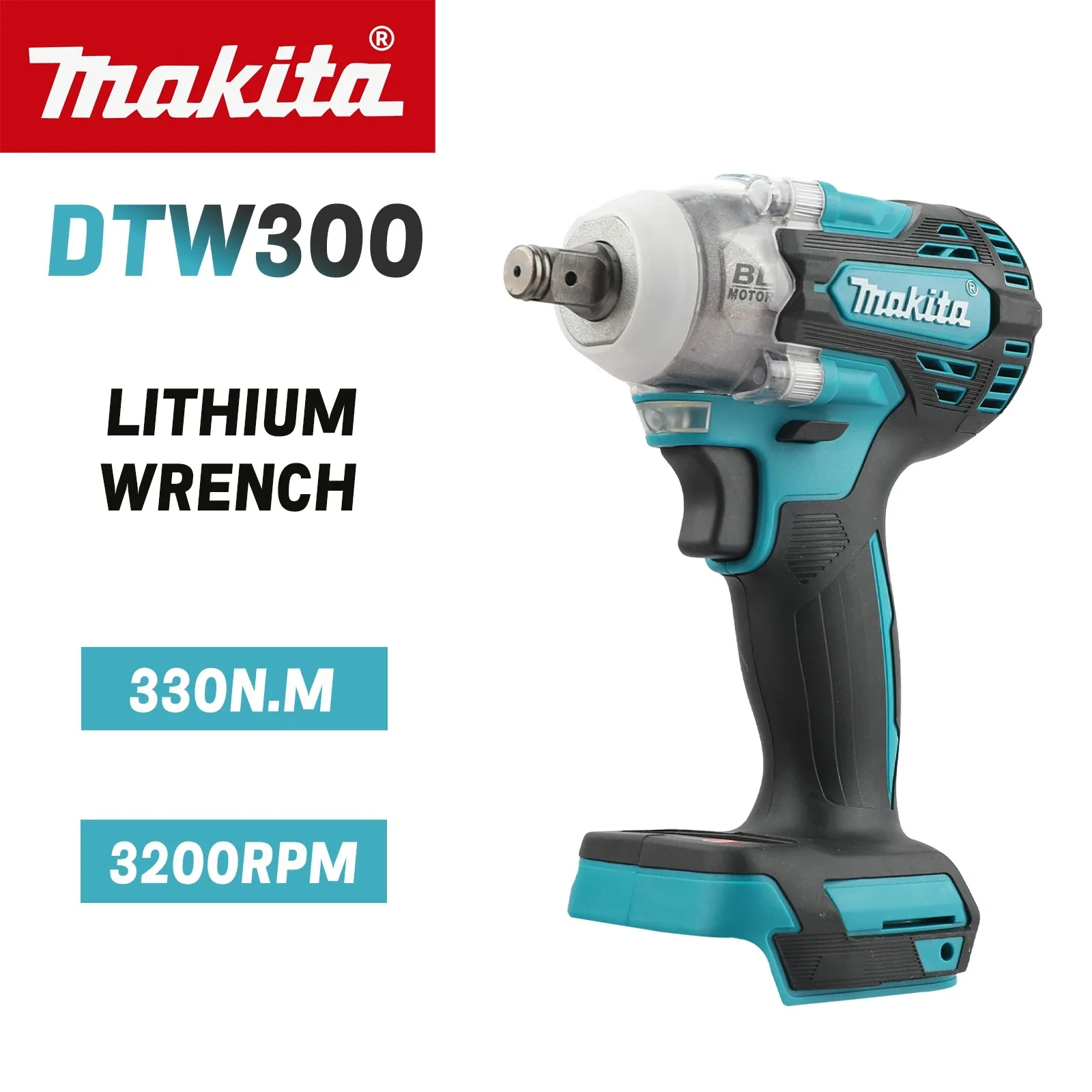 Makita Drill Dtw300 - มาคิตะ DTW300 ประแจกระแทกไร้สาย 18V แบบไร้แปรงถ่าน แรงบิด