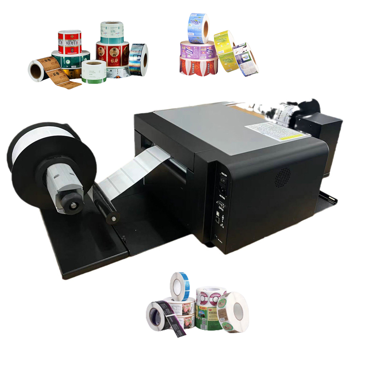 Commercial Printing Products - เครื่องพิมพ์ฉลากสีดิจิตอลแบบม้วนต่อม้วน ระบบอิงค์เจ็ท สำหรับพิมพ์สติกเกอร์แบบติดเอง สำหรับการผลิตฉลากเชิงพาณิชย์