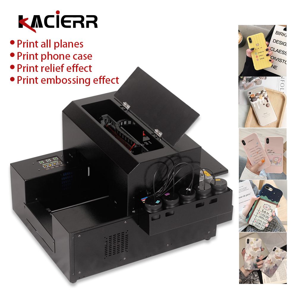 Commercial Printing Process - เครื่องพิมพ์อิงค์เจ็ทแบบไม่สัมผัส UV ขนาดเล็ก A4 สําหรับเคสโทรศัพท์มือถือ/หนัง/รูปภาพ/โลโก้ การประมวลผลและการพิมพ์แบบกําหนดเอง
