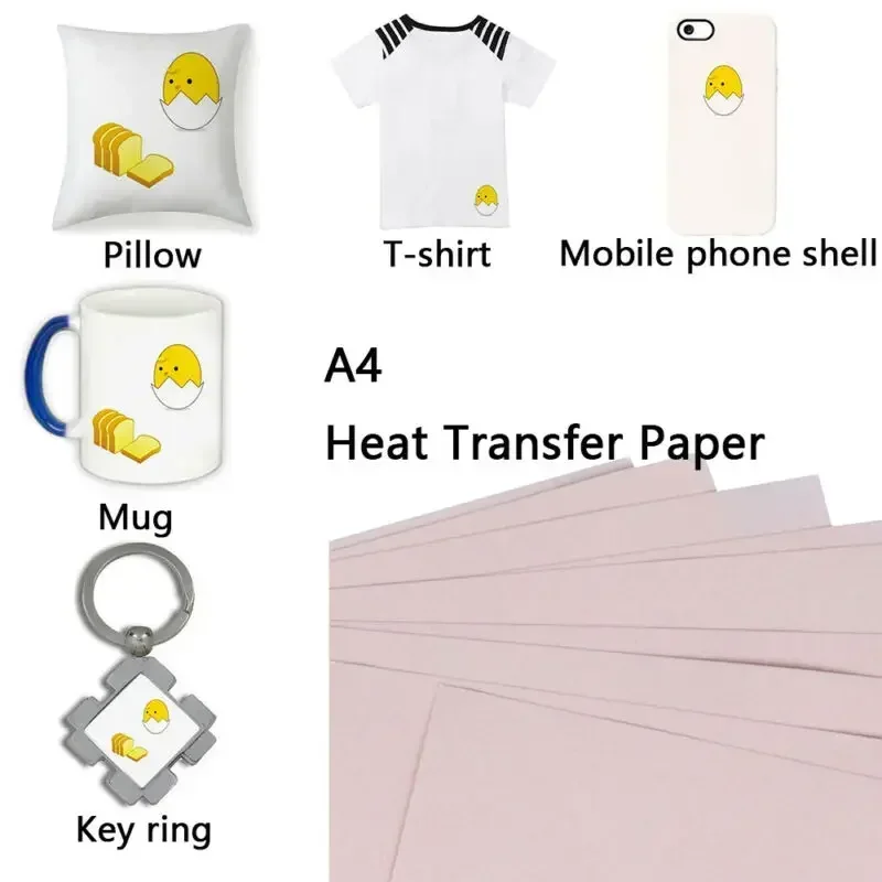 White Toner Transfer Paper - 10pcs A4 ความร้อน Transfer กระดาษเสื้อยืดเหล็กบนผ้าอิงค์เจ็ทเครื่องพิมพ์แก้ว DIY