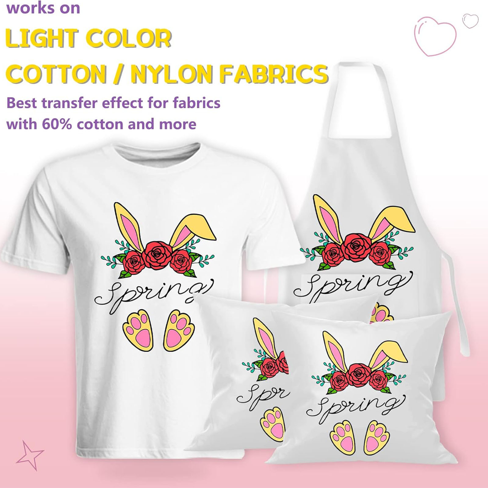 5 แผ่น A4 กระดาษถ่ายเทความร้อน - Printable Heat Transfer Vinyl บทวิจารณ์และราคา
