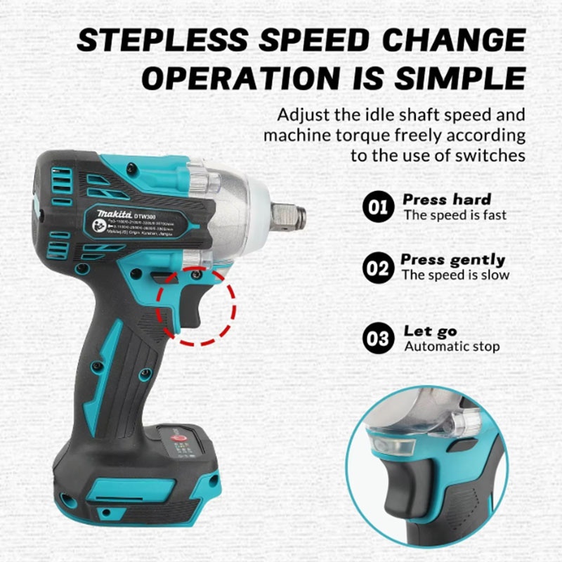 ชุดเครื่องมือประแจไร้สาย Makit - Makita Drill Dtw300 บทวิจารณ์และราคา