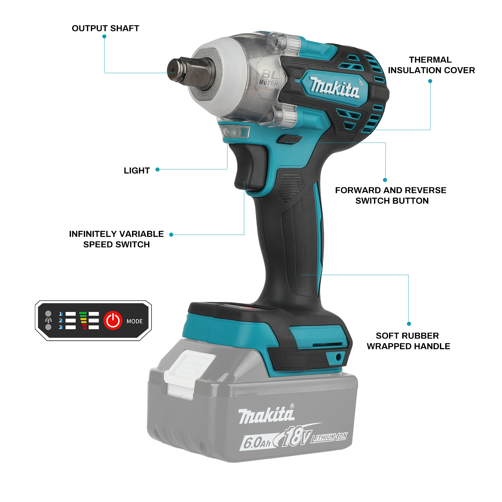 มากีต้า DTW300 18V ประแจกระแทก - Makita Drill Dtw300 บทวิจารณ์และราคา